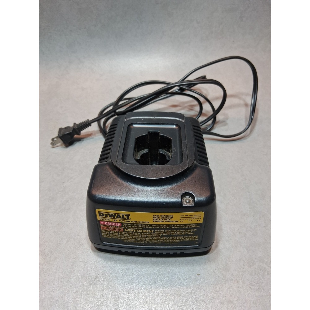DEWALT DW9107 One Hour Charger 9.6V/14.4V Single Battery Black